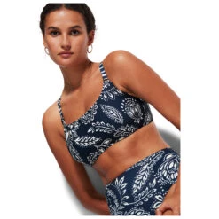 Seafolly - Women's Folklore F Cup Halter Bra - Haut De Maillot -Vestes Boutique seafolly womens folklore f cup halter bra haut de maillot detail 3