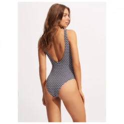 Seafolly - Women's Sienna Deep V Neck One Piece - Maillot De Bain -Vestes Boutique seafolly womens sienna deep v neck one piece maillot de bain detail 3