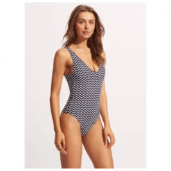Seafolly - Women's Sienna Deep V Neck One Piece - Maillot De Bain -Vestes Boutique seafolly womens sienna deep v neck one piece maillot de bain detail 4