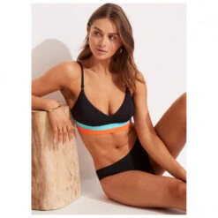 Seafolly - Women's Slice Of Splice Spliced Bralette - Haut De Maillot -Vestes Boutique seafolly womens slice of splice spliced bralette haut de maillot detail 4