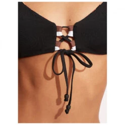 Seafolly - Women's Sun Stripe Reversible Bralette - Haut De Maillot -Vestes Boutique seafolly womens sun stripe reversible bralette haut de maillot detail 5