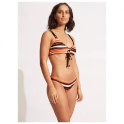 Seafolly - Women's Sun Stripe Reversible Bralette - Haut De Maillot -Vestes Boutique seafolly womens sun stripe reversible bralette haut de maillot detail 7