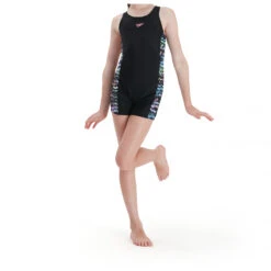 Speedo - Kid's Printed Leaderback Legsuit - Maillot De Bain 8 Speedo - Kid's Printed Leaderback Legsuit - Maillot De Bain -Vestes Boutique speedo kids printed leaderback legsuit maillot de bain detail 3