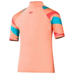 Speedo - Kid's Printed S/S Sun Top - Lycra -Vestes Boutique speedo kids printed s s sun top lycra 2