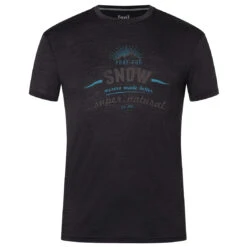 Super.natural - Pray For Snow Tee - T-shirt En Laine Mérinos -Vestes Boutique supernatural pray for snow tee t shirt en laine merinos 1