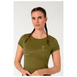 Super.natural - Women's Summiteer Tee - T-shirt En Laine Mérinos -Vestes Boutique supernatural womens summiteer tee t shirt en laine merinos detail 4