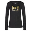 Super.natural - Women's The Essential Logo L/S - Haut à Manches Longues -Vestes Boutique supernatural womens the essential logo l s haut a manches longues