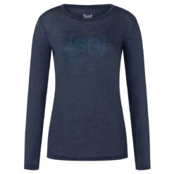 Super.natural - Women's The Essential Logo L/S - Haut à Manches Longues -Vestes Boutique supernatural womens the essential logo l s haut a manches longues 4